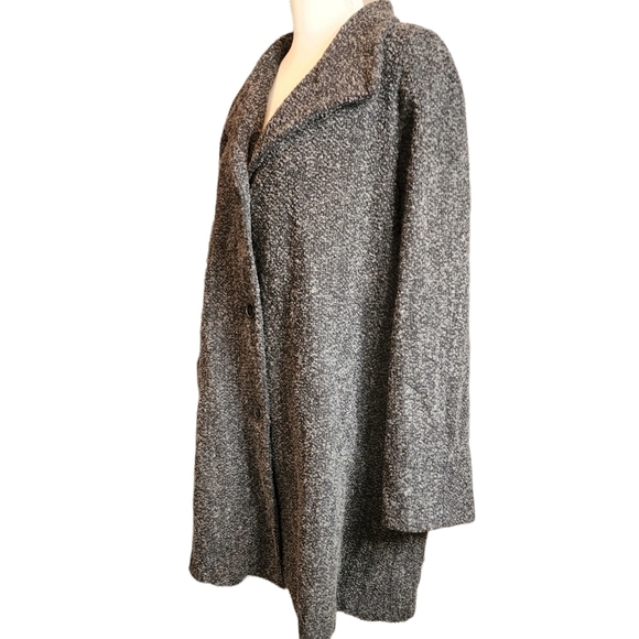 Sandro grey wool plus size coat. - Picture 1 of 16